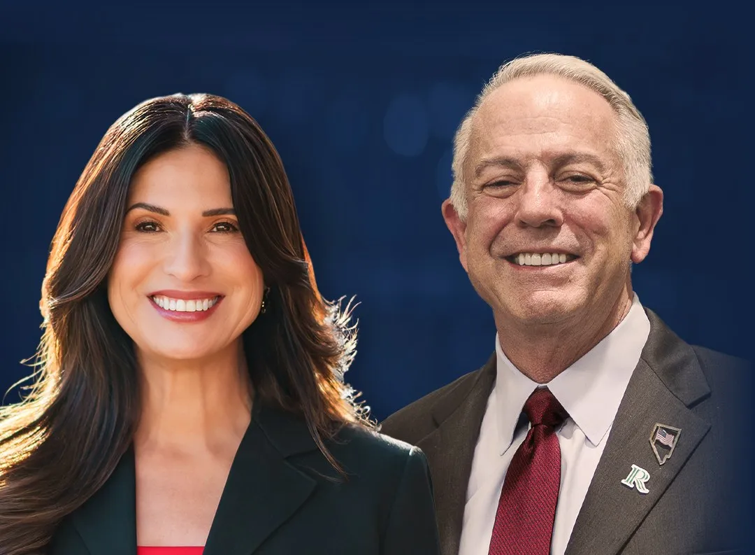Adriana Guzmán Fralick with Governor Joe Lombardo